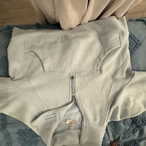 lululemon athletica Light Gray Crew Neck Sweater